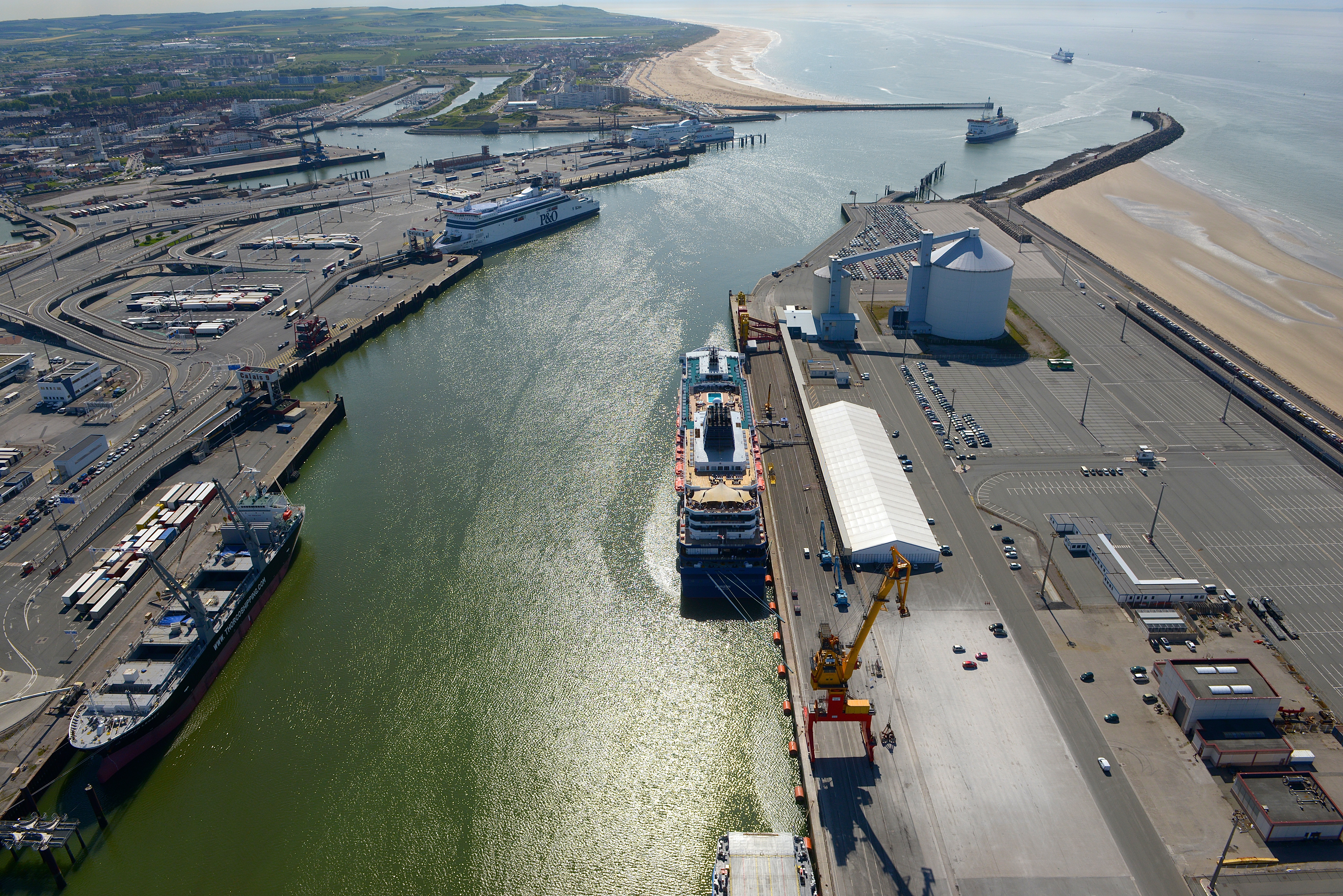 Calais vue aérienne 2