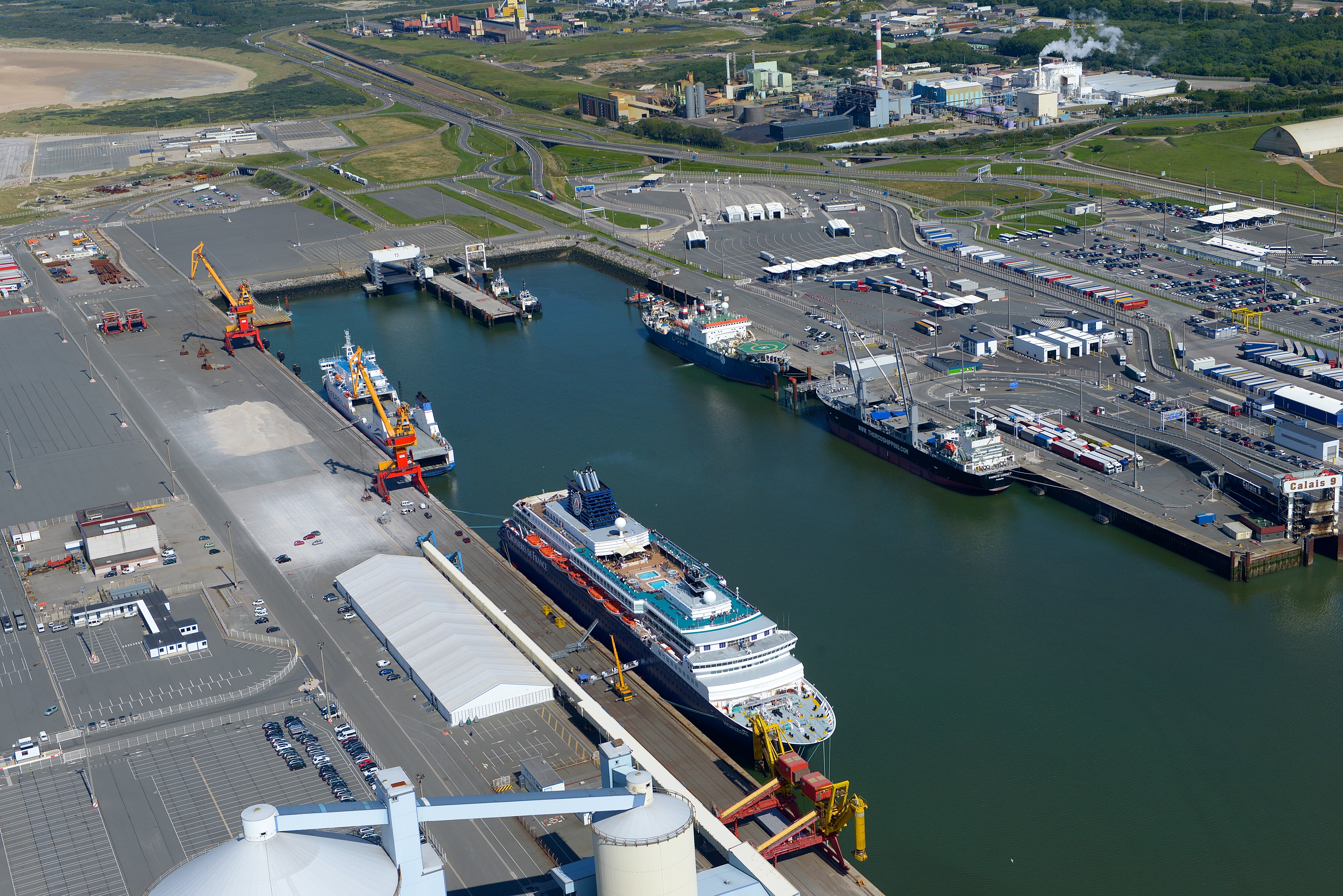 Calais vue aérienne